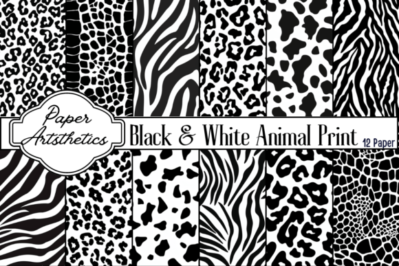 Black and White Animal Print Paper: A Versatile Digital Resource for Creative Projects