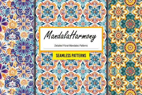 Detailed Floral Mandala Seamless Pattern
