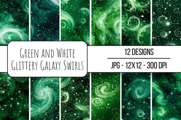 Green and White Glittery Galaxy Swirls: A Comprehensive Evaluation