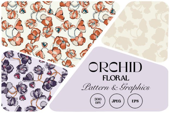 Orchid Floral Seamless Pattern: Elevating Home Interiors and Fashion with Exquisite Motifs