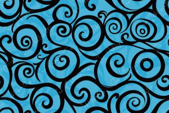 Swirling Blue S Seamless Pattern: Elevating Visual Identity with Dynamic Abstract Design
