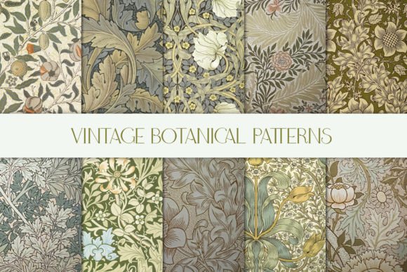 Unlock Timeless Elegance with the Vintage Botanical Pattern Collection II