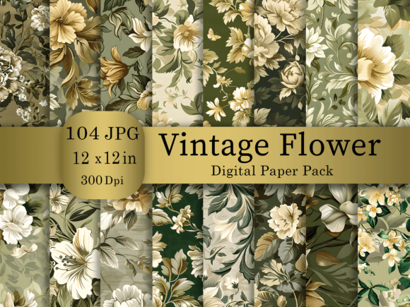 Vintage Digital Paper Bundle: The Ultimate Toolkit for Creative Projects